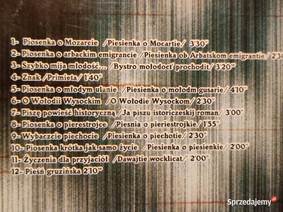 2000 Bułat Okudżawa Pieśń gruzińska O Wołodii