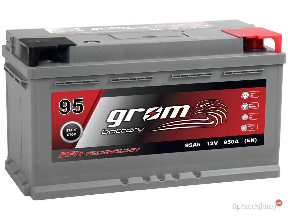 Akumulator GROM EFB STARTSTOP 95Ah 950A Prawy osobowe Stalowa Wola