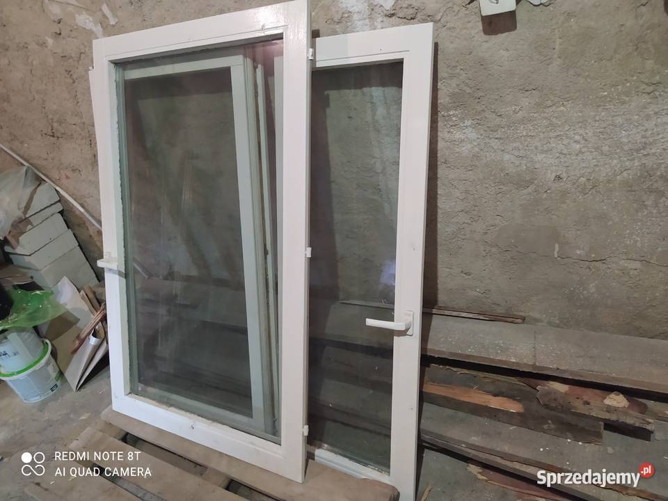 Skrzydła okienne dwuszybowe Wołomin z klamkami i Pełkinie