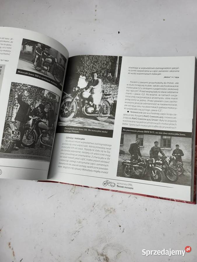 KSIĄŻKA MOTOCYKLE W PRL