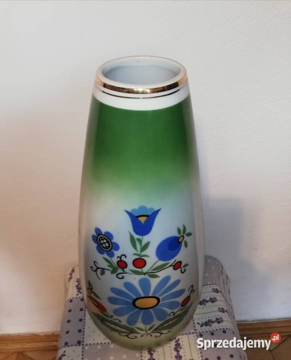 Duży wazon z epoki PRL Vintage lata 70te Porcelana i szkło mazowieckie Warszawa sprzedam