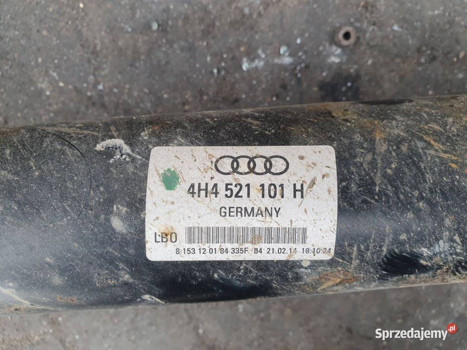 WAŁ NAPĘDOWY AUDI A8 L D4 4H4521101H LONG Lipno