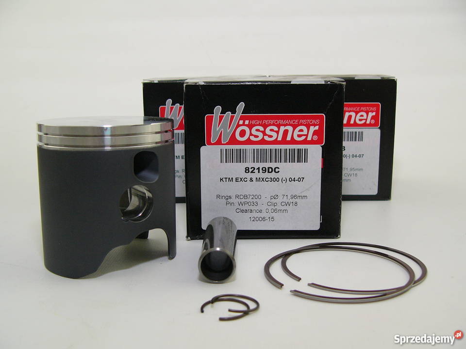 TŁOK komplet tłokowy WOSSNER 7196 mm selC EXC300