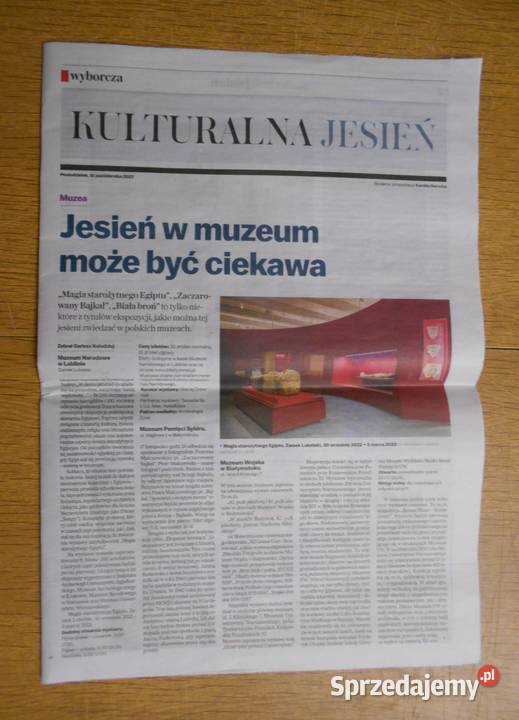 Kulturalna jesień dwa dodatki Gazeta Wyborcza