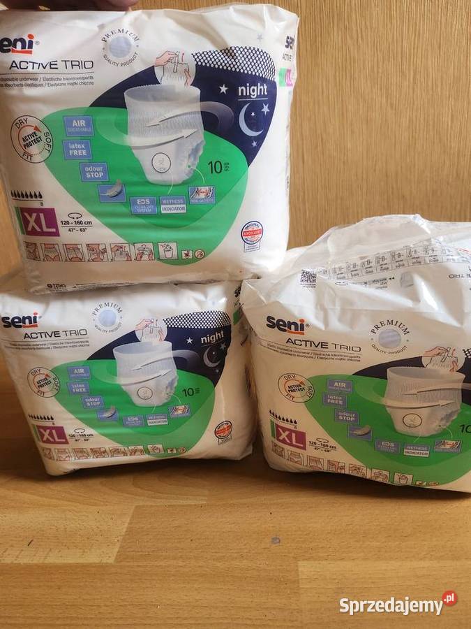 Pieluchomajtki Seni active trio XL