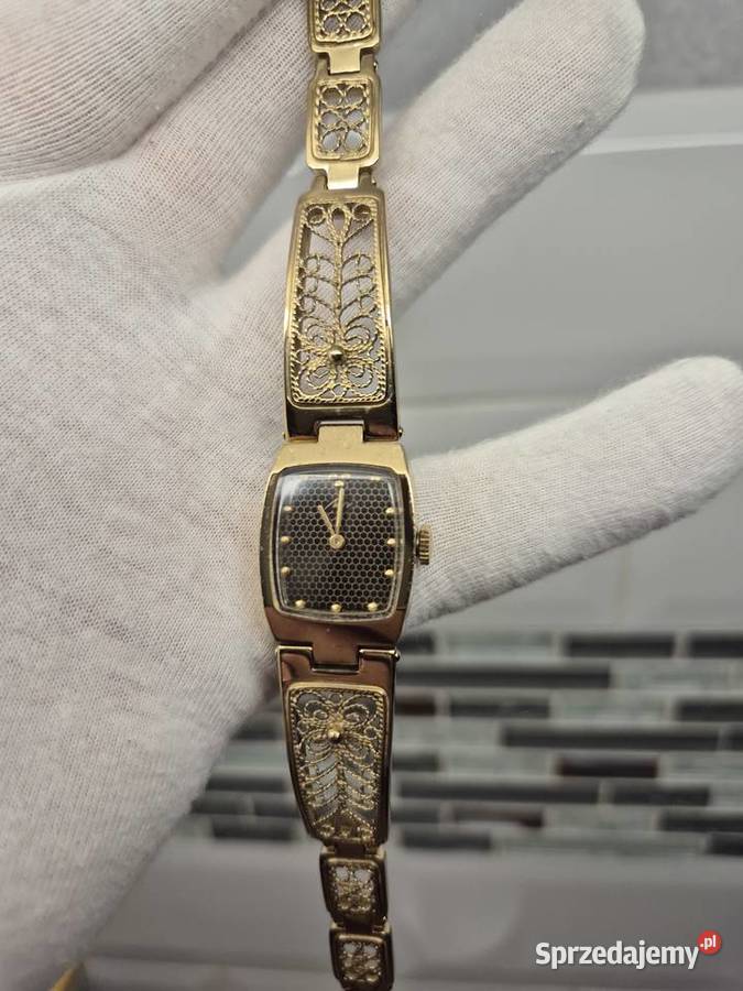 Zegarek koktajlowy ażurowy ŁuczLuch Chorzów