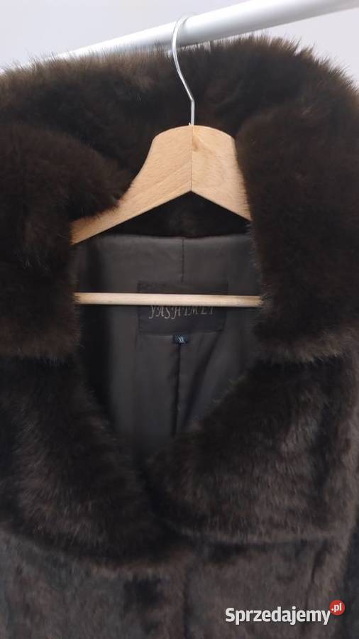 Futro sztuczne damskie nowe bez metki brązowy/beżowy Nowe Miasto Lubawskie sprzedam
