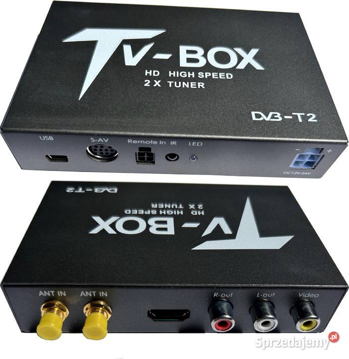 Tuner Cyfrowy Samochodowy TV DVBT2 H265 HEVC