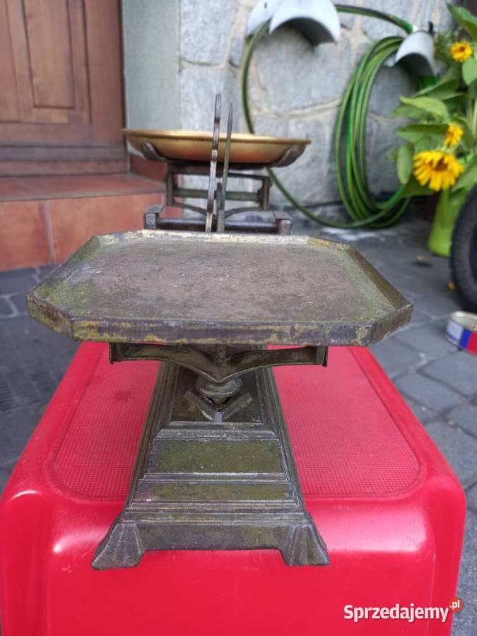 Stara zabytkowa waga szalkowa 5 PRL vintage