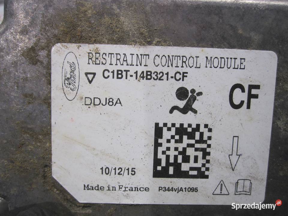 FORD FIESTA MK VII moduł AIRBAG C1BT14B321CF Kielce