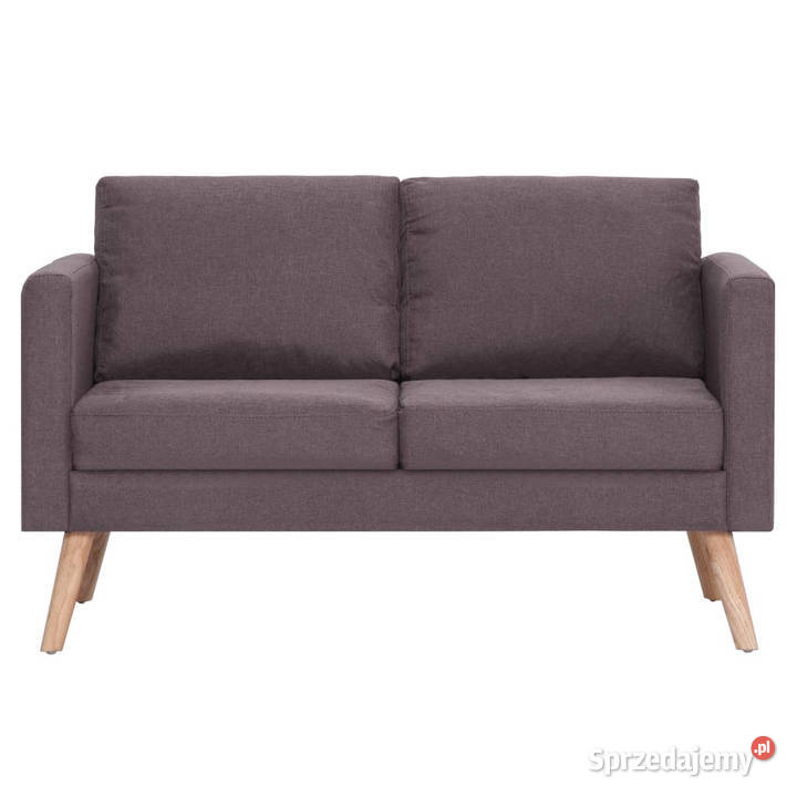 Sofa 2osobowa tapicerowana tkaniną taupe Dom i Ogród mazowieckie Warszawa sprzedam