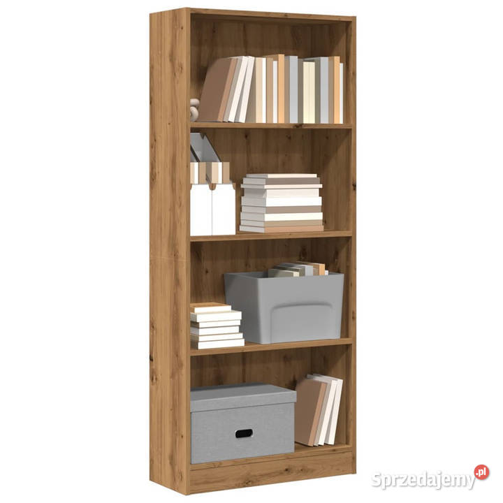 Regał dąb artisian 60x24x143 materiał