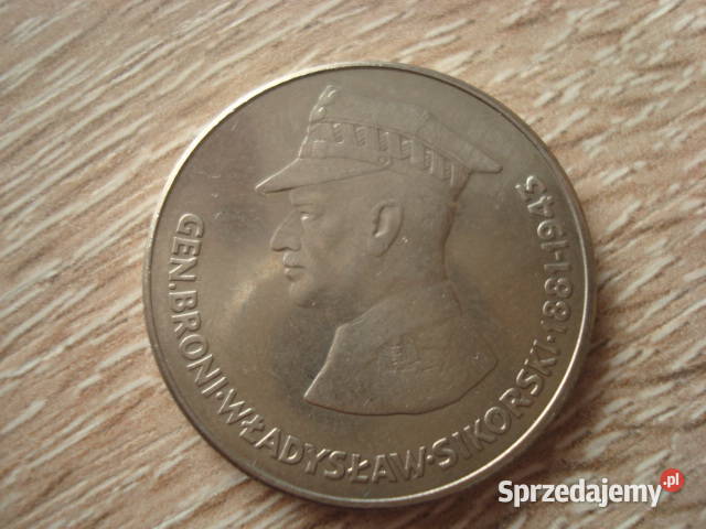 Moneta Gen Broni Władysław Sikorski 50 z 1981 sprzedam