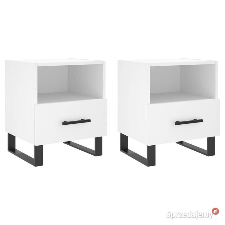 Szafki nocne 2 białe 40x35x475 WM827485 Warszawa