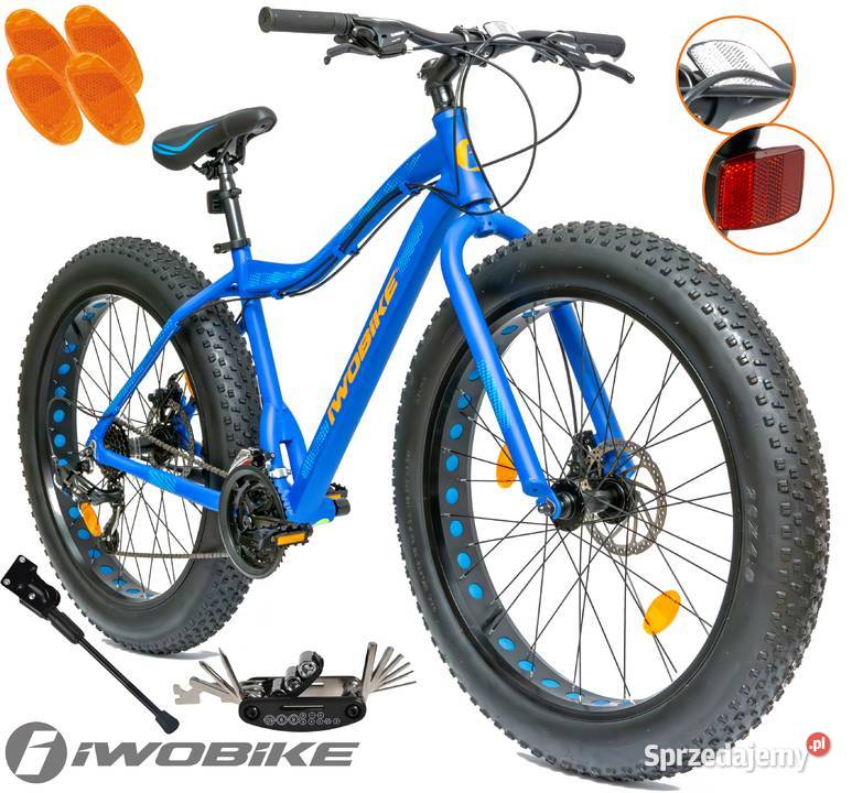 Rower Damski Męski Fatbike 26 IWOBIKE Shimano Gorlice