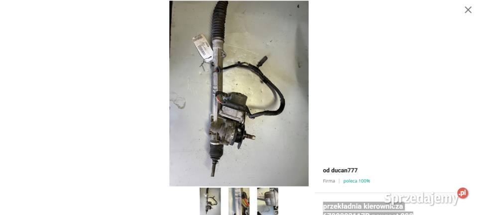 przekładnia kierownicza 6700003117B peugeot 208 Jelcz-Laskowice