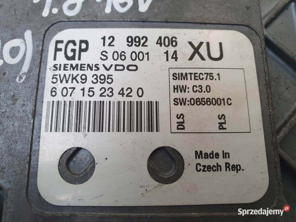 STEROWNIK SILNIKA Opel Astra III H 18 16V Komputery Rudka