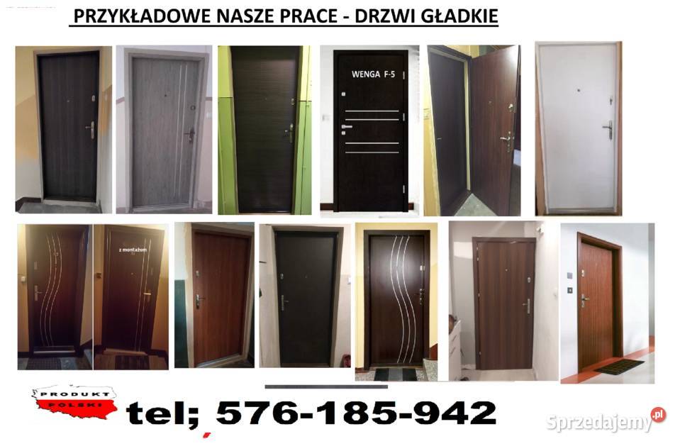WYPRZEDAŻ drzwi zewnętrzne wejściowe z montażem Piastów