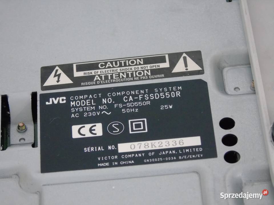 Wieża JVC pilot RDS CD AUX kolumny WYSYŁKA Elektronika