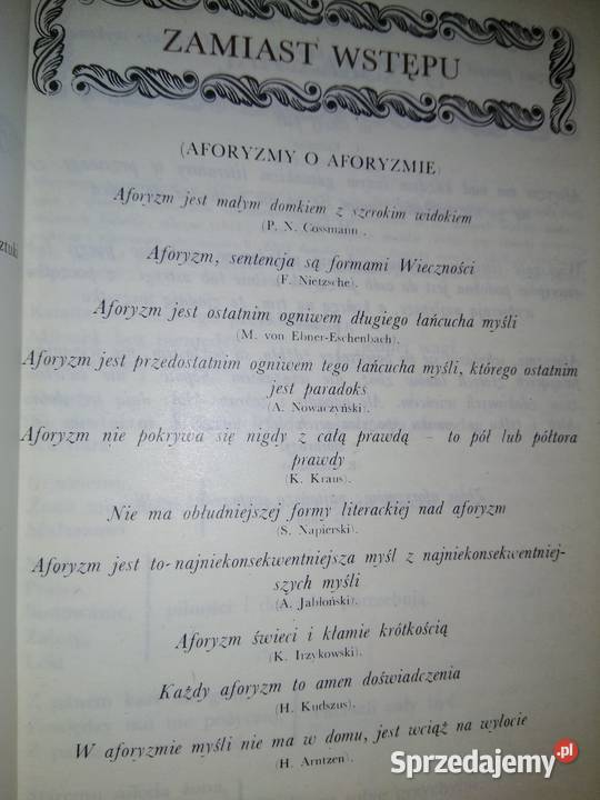 Żądło i miód mądrości antologia aforyzmu Antyki, Sztuka, Kolekcje Warszawa sprzedam