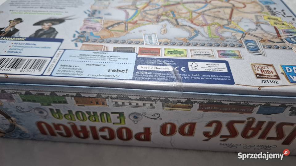 Gra planszowa Wsiąść do pociągu Europa Days of Czeladź