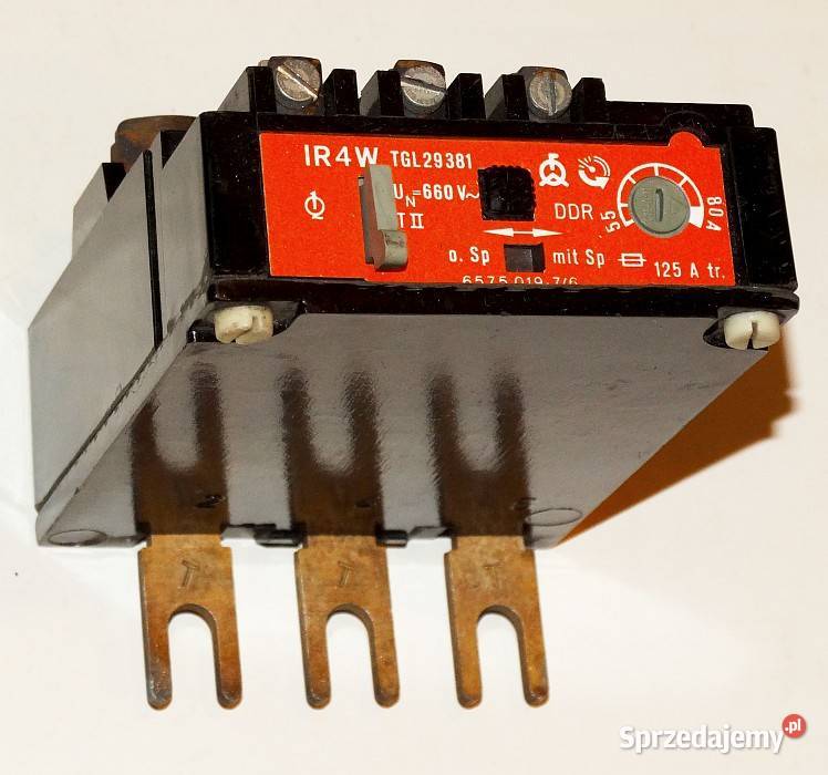 Przekaźnik termiczny silnikowy IR4W 660 V 125 A Gliwice