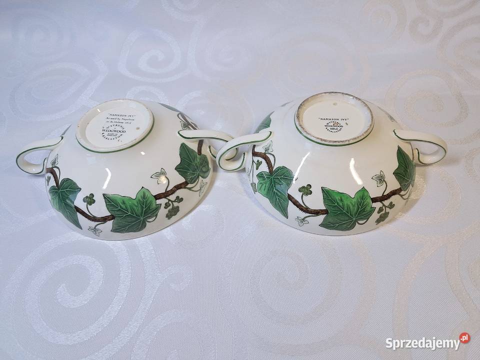 Bulionówki Wedgwood Napoleon Ivy 2 Queens Ware