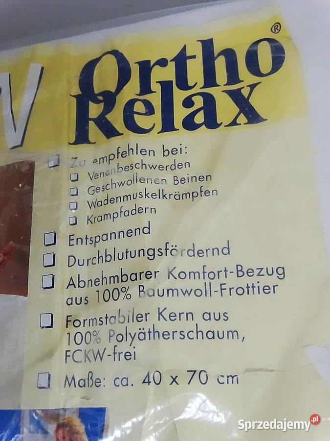 Poduszkapodkładka nóg Ortho VENENKISSEN 40x70x18 Biłgoraj