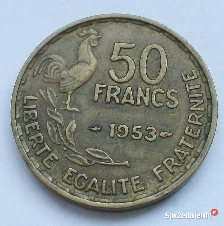 FRANCJA50 FRANCS1953 rKOGUT