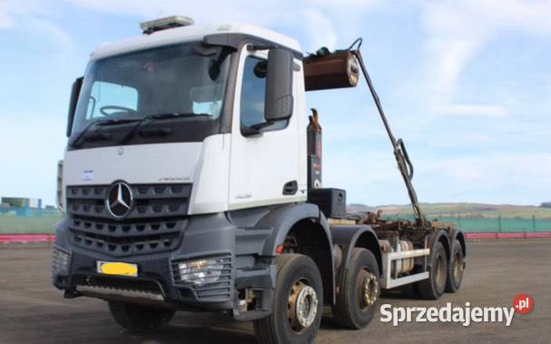 Mercedes arocs 3236 2015 8x4 euro6 hakowiec biały Ropczyce