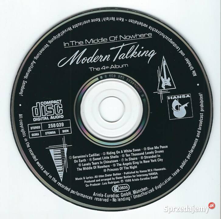 CD Modern Talking In The Middle Of Nowhere The Brwinów sprzedam