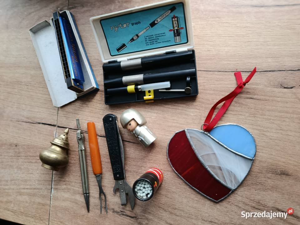 Zestaw 5 gadżety różności z PRL otwieracz Choszczno