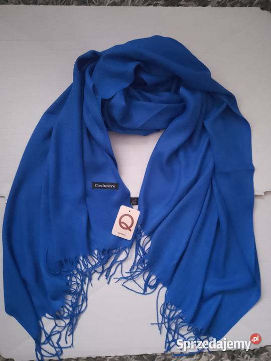 Duży szalik damski frędzle Cashmere Chrzanów