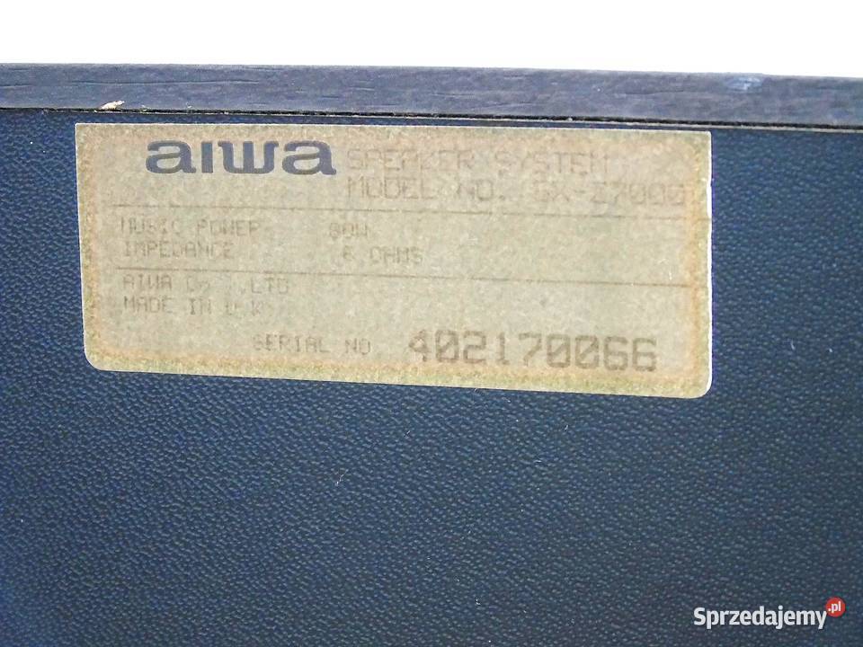 Śliczne kolumny stereo Aiwa SXZ7000 mocne Jasło