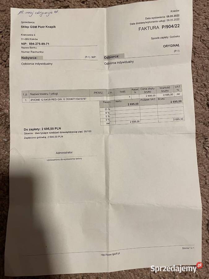 Iphone 12 64GB 87 Apple / iPhone Warszawa