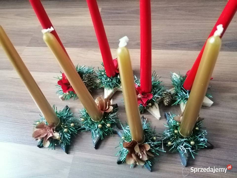 Adwentnik stroik świąteczny Dekoracja stołu Katowice