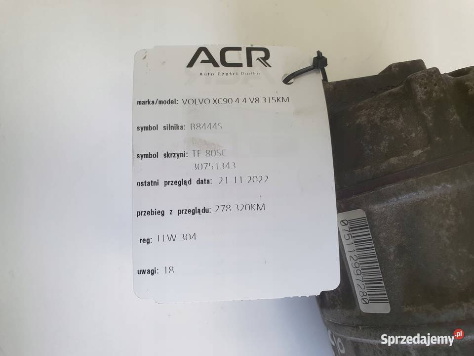 SPRĘŻARKA KLIMATYZACJI Volvo XC90 44 V8 pompa
