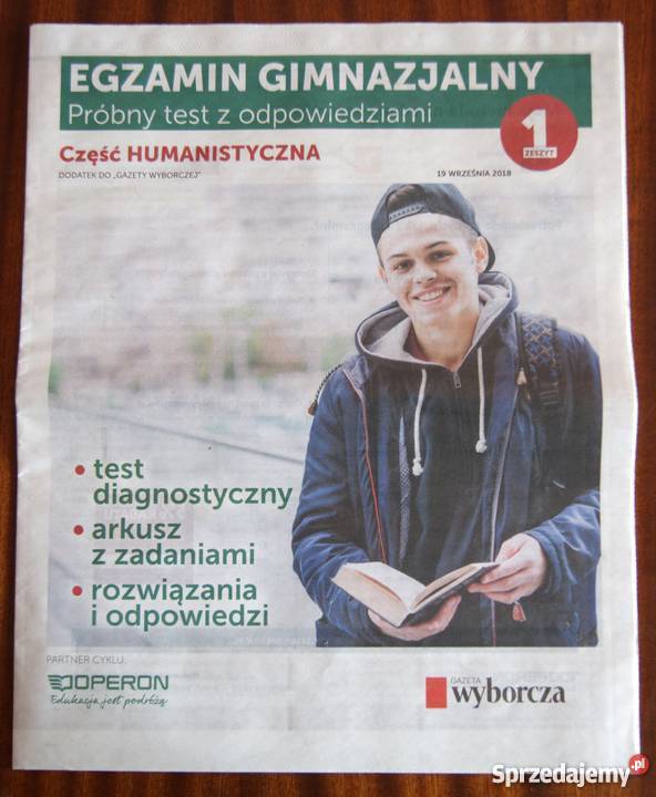 Egzamin gimnazjalny zeszyt 1 część humanistyczna Pozostałe Pozostałe Parczew sprzedam