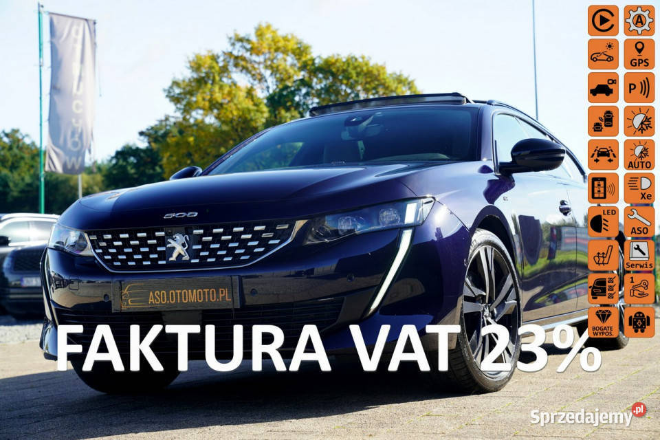 Peugeot 508 GT focal SKORA nawi FUL LED kamery Otmuchów