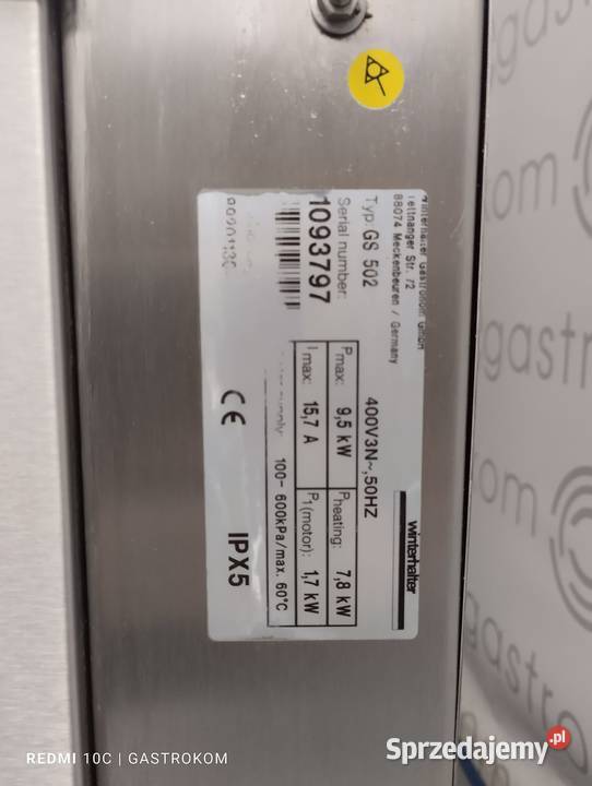Zmywarka kapturowa Winterhalter GS 502 Wrocław sprzedam