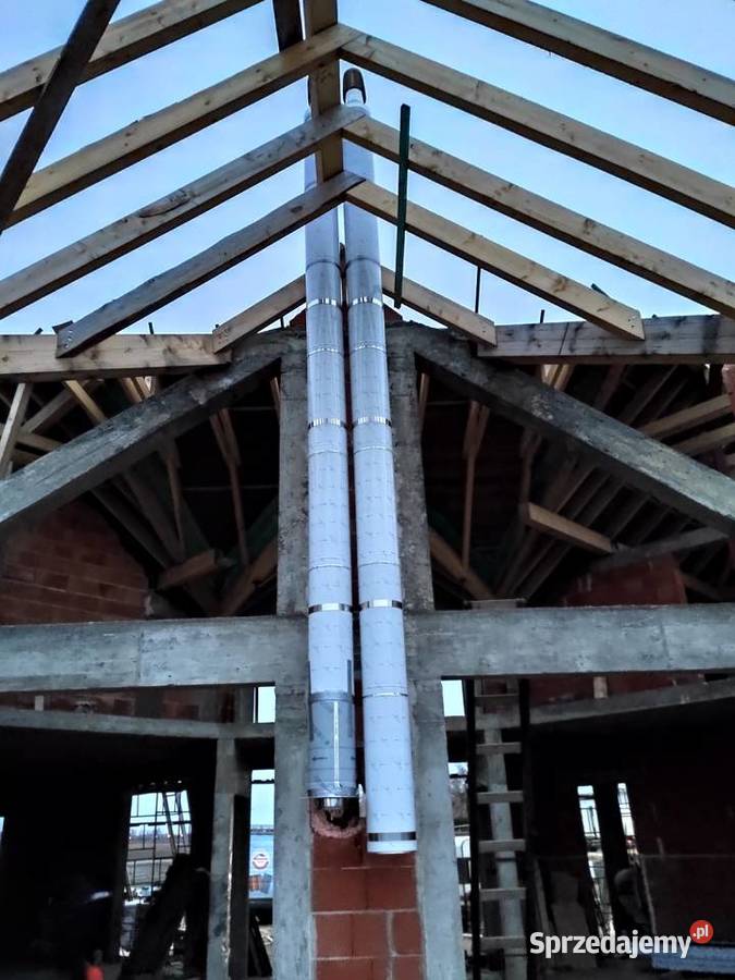 Montaż komina kwasoodpornego żaroodporny stalowy Usługi