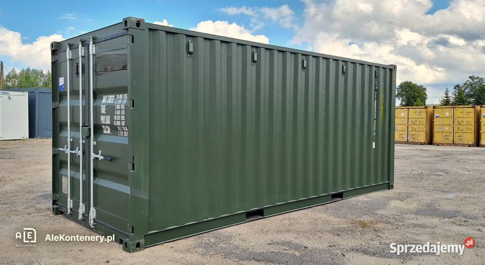 KONTENER MORSKI 20DV NOWY dostępny ręki 6metrowy pomorskie Stanisławie sprzedam