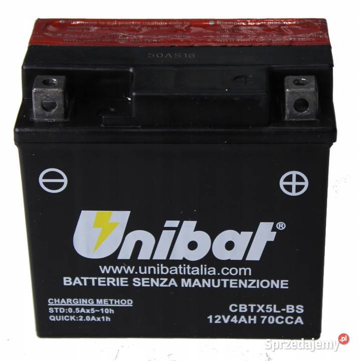Akumulator Unibat CBTX5LBS 12V 4Ah Akumulatory Jelcz-Laskowice