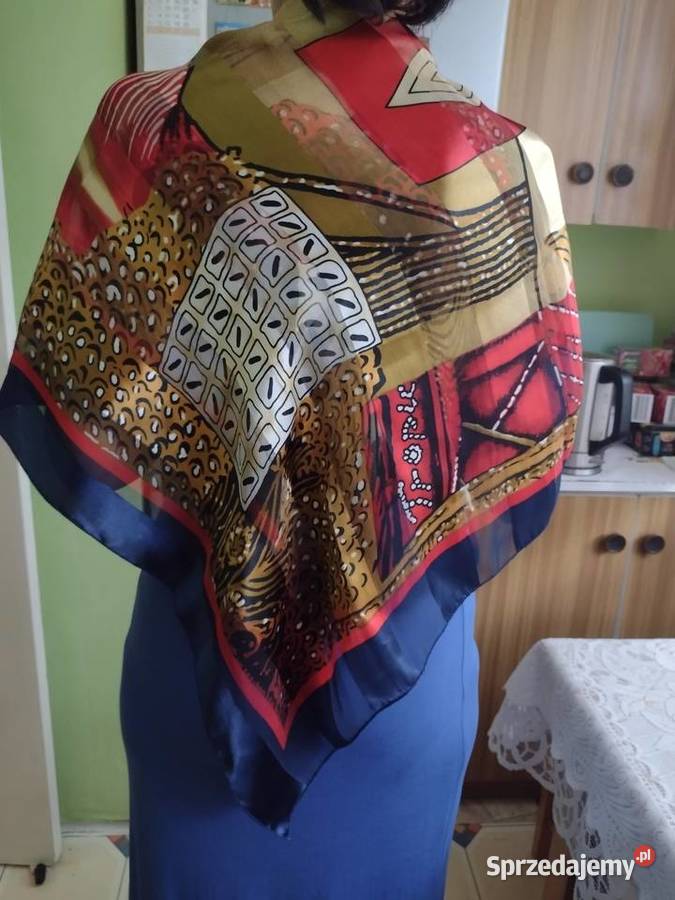 Hiszpańska dużajedwabna apaszka biznesowa z małopolskie Kraków sprzedam