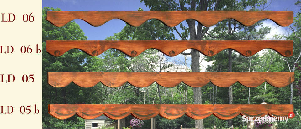 Narożnik drewniany ozdobny wycinany Pozostałe pomorskie Gdańsk