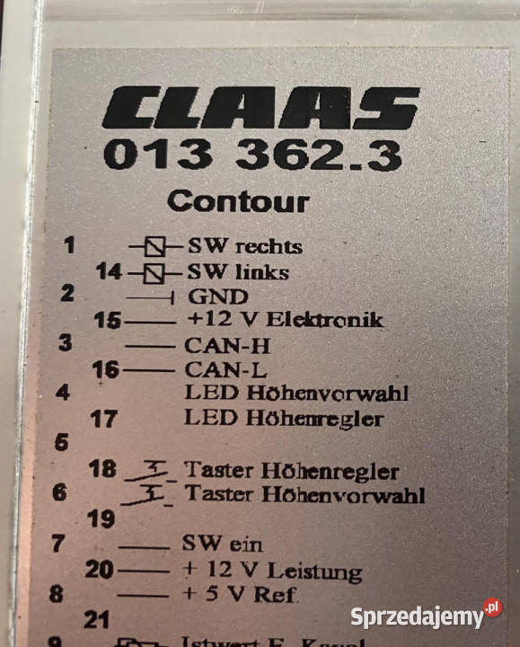 Claas Contour Moduł 013 3623 Jastrzębniki