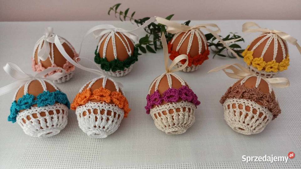 Koszulki na jajka kolorowe koszyczki Rękodzieło Jaworzno