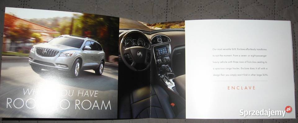 Buick 2015 prospekt katalog Kępice sprzedam