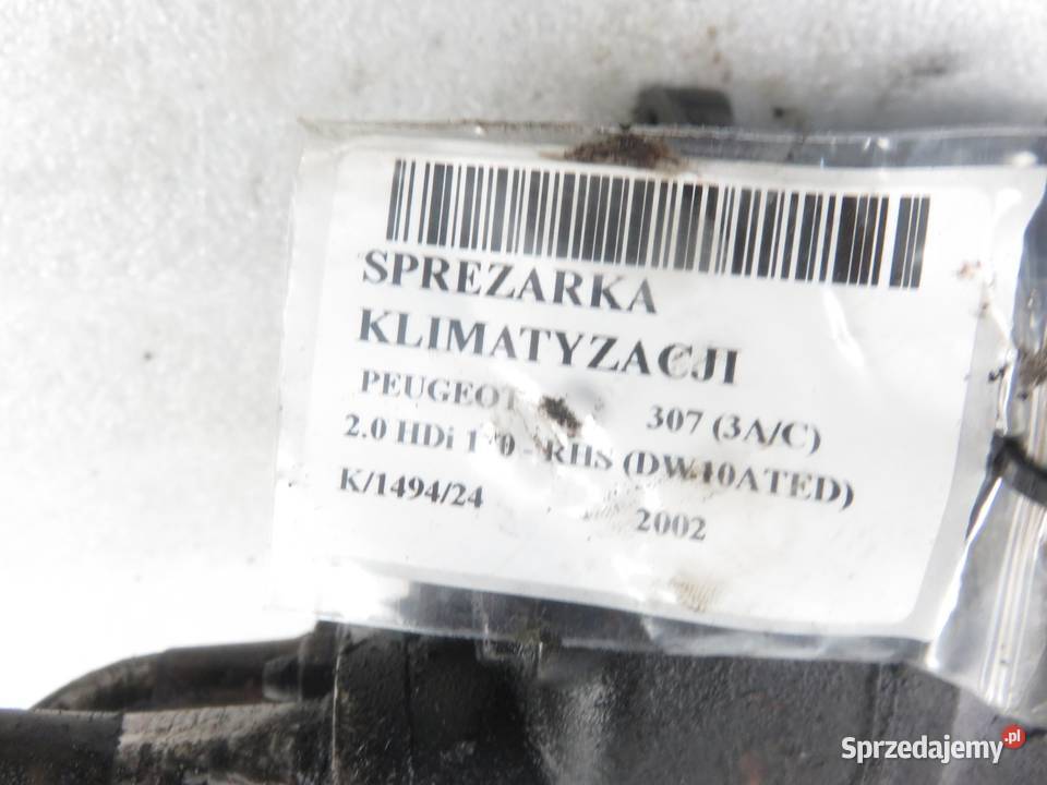 KOMPRESOR KLIMATYZACJI PEUGEOT 307 20 HDi