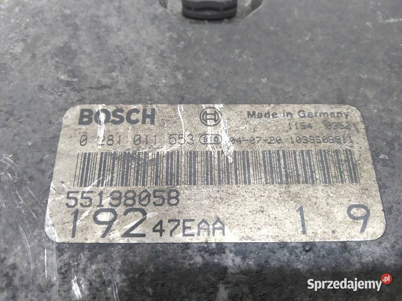 STEROWNIK SILNIKA 55198058 Fiat Stilo I 19 D